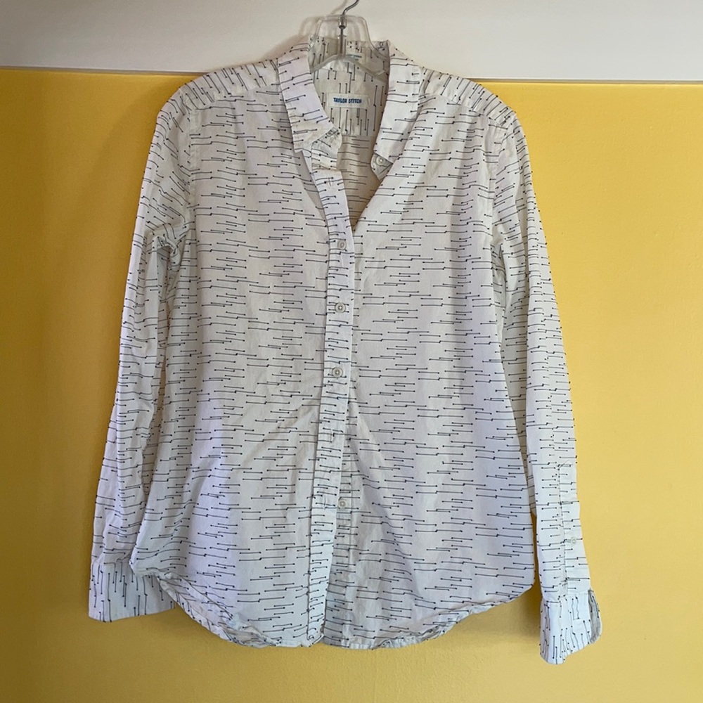 Taylor Stitch white button down cotton shirt GUC